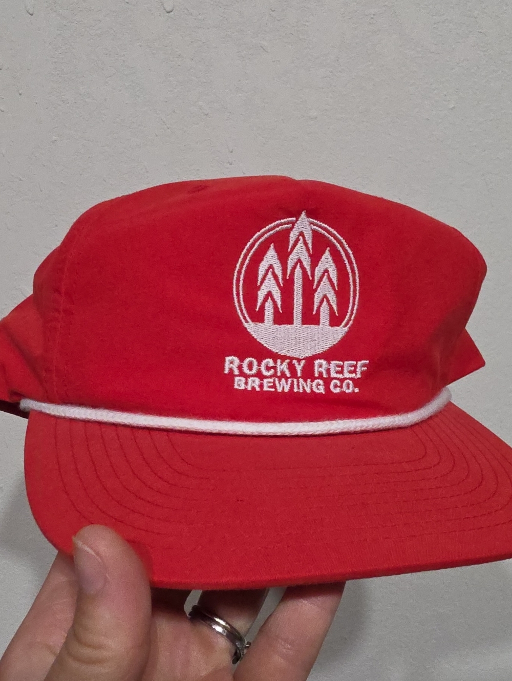 Rocky Reef Brewing Co. Red Rope-Front Hat